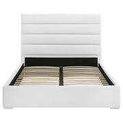 Felicity 53-inch Upholstered Queen Platform Bed White - detail 4