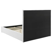 Felicity 53-inch Upholstered Queen Platform Bed White - detail 5