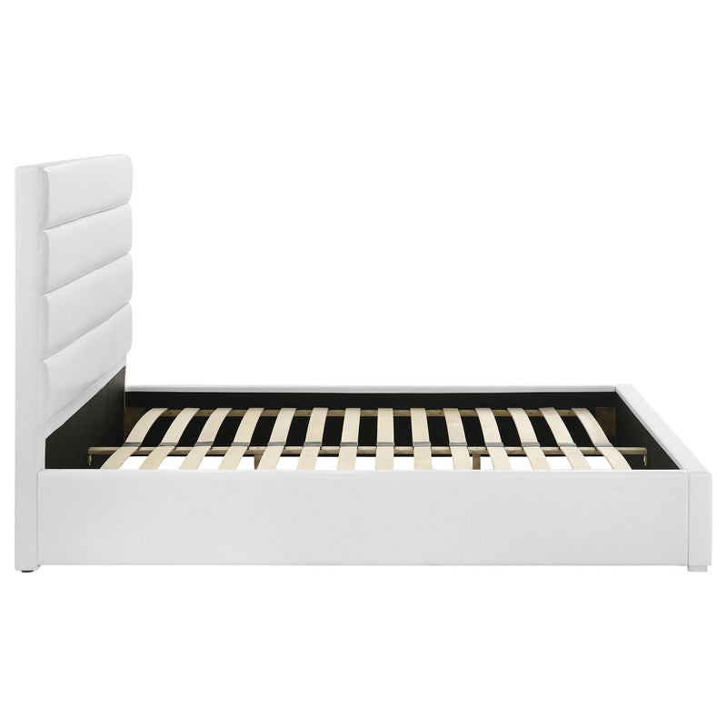 Felicity 53-inch Upholstered Queen Platform Bed White - detail 6