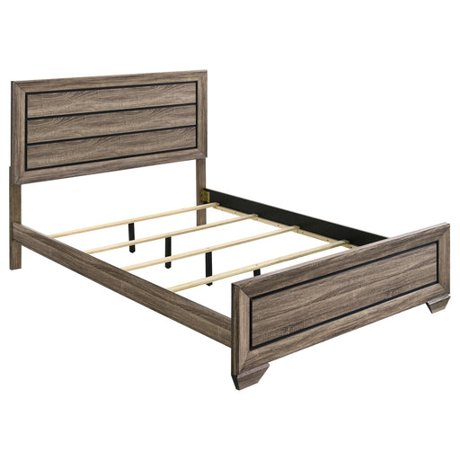 Kauffman Wood Queen Panel Bed Washed Taupe - alternate view
