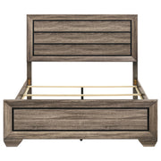 Kauffman Wood Queen Panel Bed Washed Taupe - detail 4