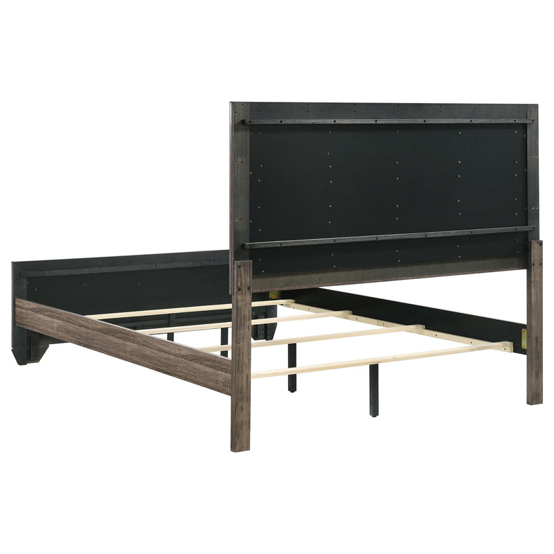 Kauffman Wood Queen Panel Bed Washed Taupe - detail 5