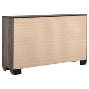 Kauffman 6-drawer Dresser Washed Taupe - detail 6
