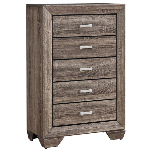 Kauffman 5-drawer Bedroom Chest Washed Taupe - alternate view
