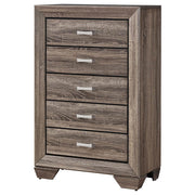 Kauffman 5-drawer Bedroom Chest Washed Taupe - detail 4