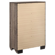 Kauffman 5-drawer Bedroom Chest Washed Taupe - detail 6