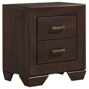 Kauffman 2-drawer Nightstand Dark Cocoa - alternate view