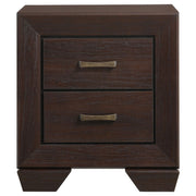 Kauffman 2-drawer Nightstand Dark Cocoa - detail 3