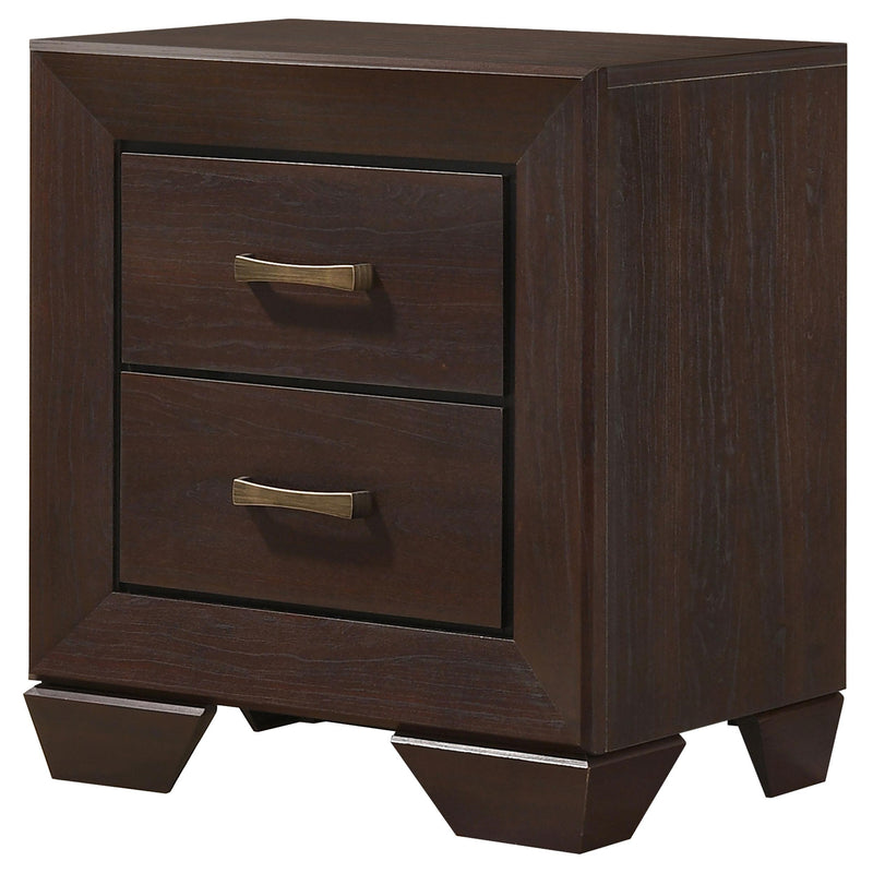 Kauffman 2-drawer Nightstand Dark Cocoa - detail 4
