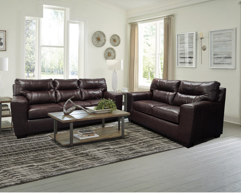 Soft Touch Sofa & Loveseat - Chestnut