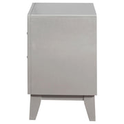 Leighton 2-drawer Nightstand Metallic Mercury - detail 5