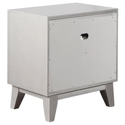 Leighton 2-drawer Nightstand Metallic Mercury - detail 6