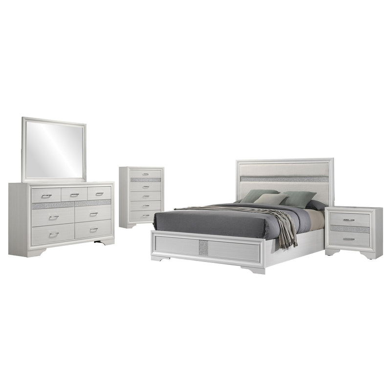 Miranda 5-piece Queen Bedroom Set White - alternate view