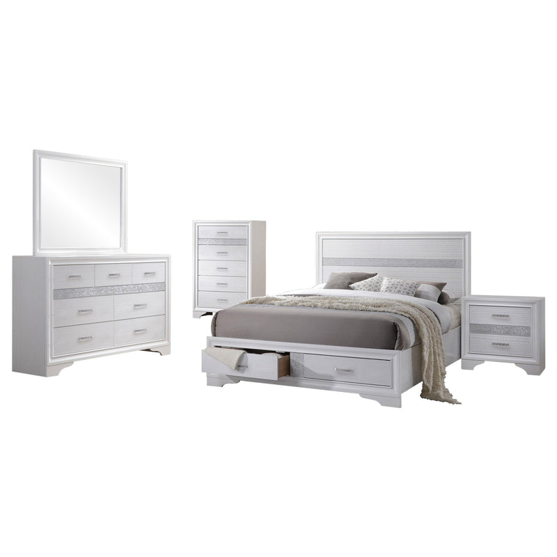 Miranda 5-piece Queen Bedroom Set White - alternate view