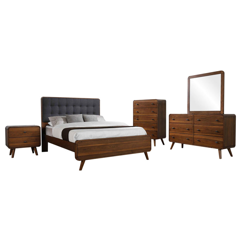 Robyn 5-piece Queen Bedroom Set Dark Walnut - alternate view