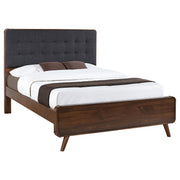 Robyn Wood Queen Platform Bed Dark Walnut - detail 3