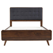 Robyn Wood Queen Platform Bed Dark Walnut - detail 4