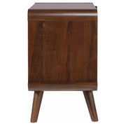 Robyn 2-drawer Nightstand Bedside Table Dark Walnut - detail 5