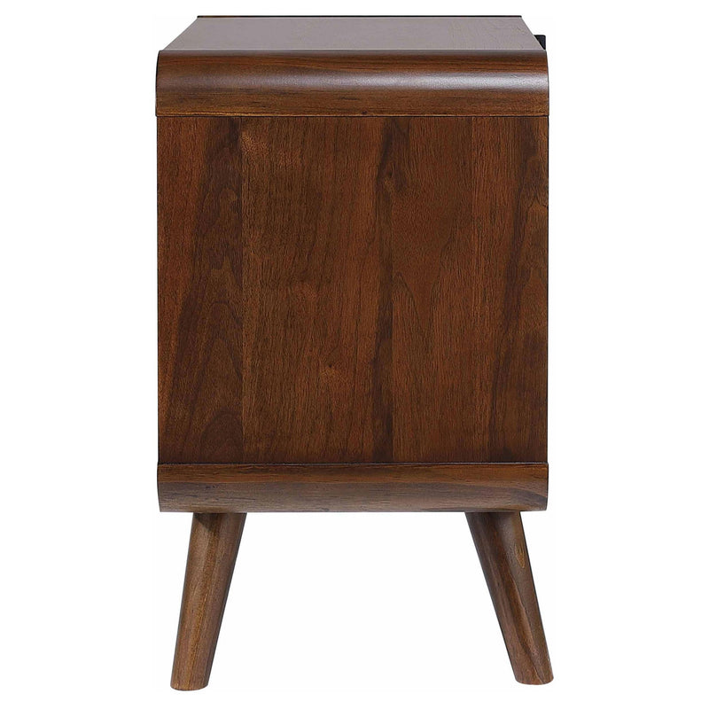 Robyn 2-drawer Nightstand Bedside Table Dark Walnut - detail 5