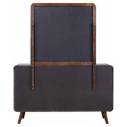 Robyn 6-drawer Dresser with Mirror Dark Walnut - detail 7