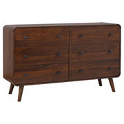 Robyn 6-drawer Bedroom Dresser Dark Walnut - alternate view