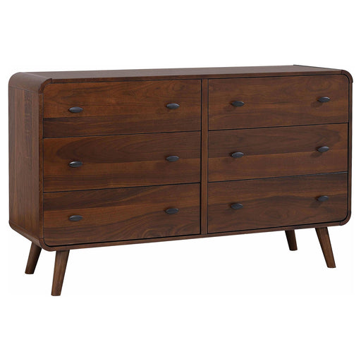 Robyn 6-drawer Bedroom Dresser Dark Walnut - alternate view