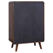 Robyn 5-drawer Bedroom Chest of Drawers Dark Walnut - detail 6