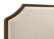 Garland 58-inch Queen Panel Bed Cream and Brown Cherry - detail 7