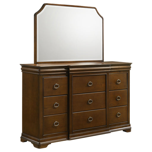 Garland 9-drawer Bedroom Dresser with Mirror Brown Cherry - alternate view