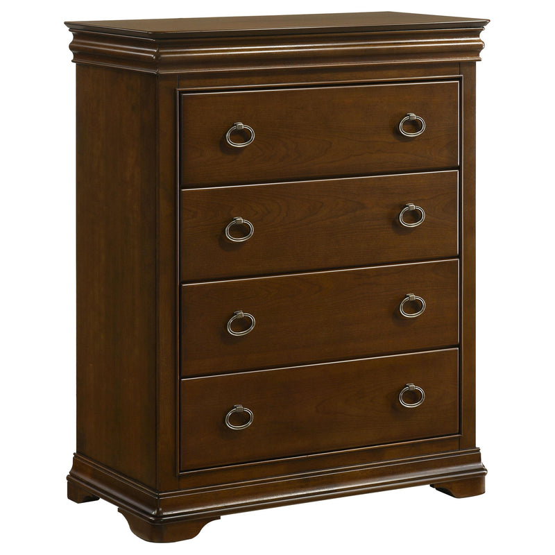 Garland 4-drawer Bedroom Chest of Drawers Brown Cherry - alternate view