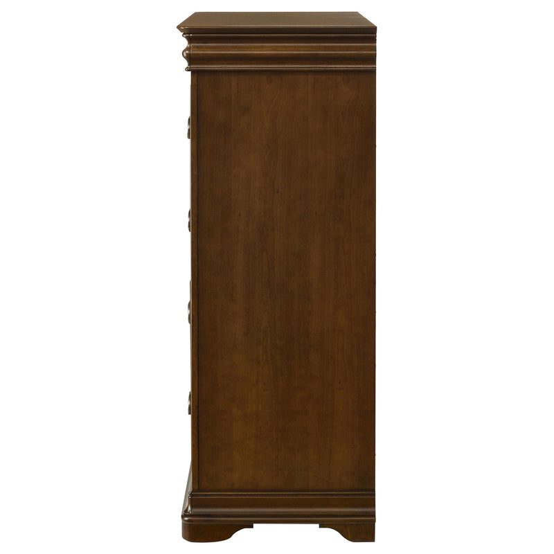 Garland 4-drawer Bedroom Chest of Drawers Brown Cherry - detail 5