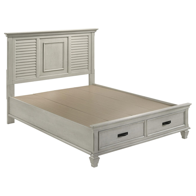Franco 5-piece Queen Bedroom Set Distressed White - detail 3