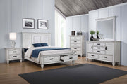 Franco 5-drawer Dresser Distressed White - detail 4