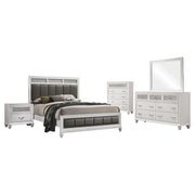 Barzini 5-piece Queen Bedroom Set White - alternate view