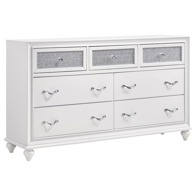 Barzini 5-piece Queen Bedroom Set White - detail 7
