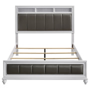 Barzini Wood Queen Panel Bed White - detail 4