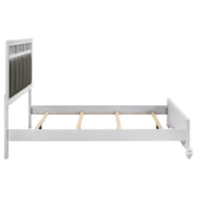 Barzini Wood Queen Panel Bed White - detail 6