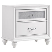 Barzini 2-drawer Nightstand White - alternate view