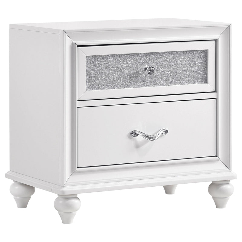 Barzini 2-drawer Nightstand White - alternate view