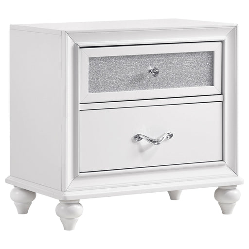 Barzini 2-drawer Nightstand White - alternate view