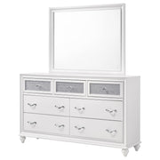 Barzini 7-drawer Dresser with Mirror White - detail 4