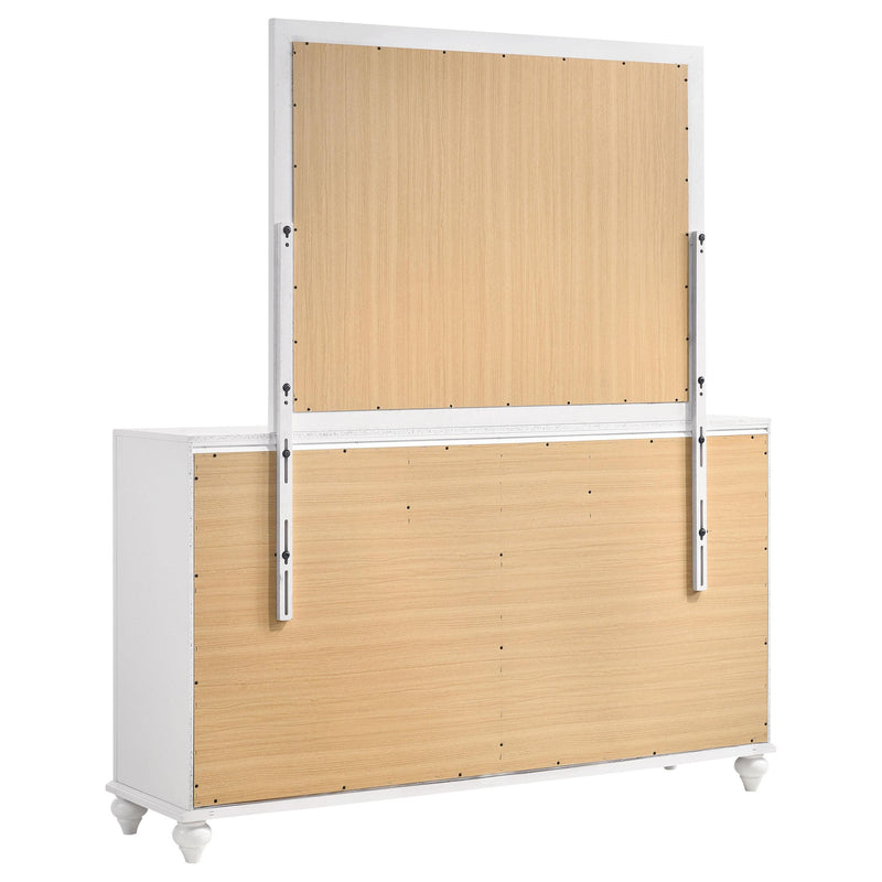 Barzini 7-drawer Dresser with Mirror White - detail 6
