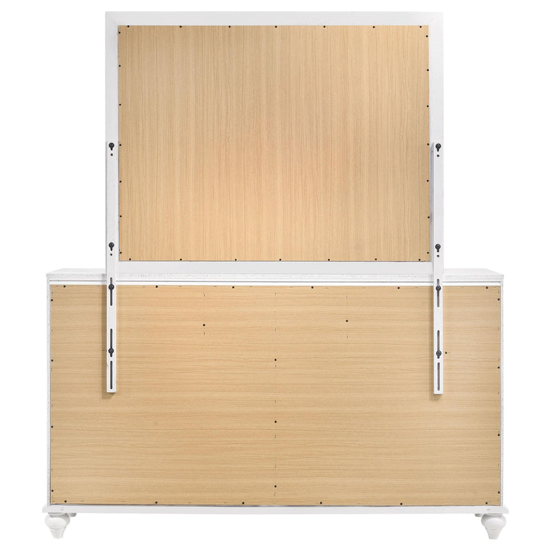 Barzini 7-drawer Dresser with Mirror White - detail 7