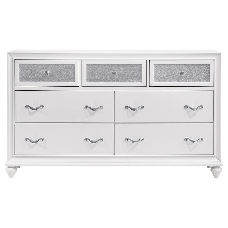 Barzini 7-drawer Dresser White - detail 3