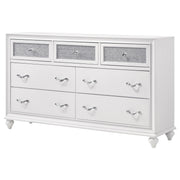 Barzini 7-drawer Dresser White - detail 4
