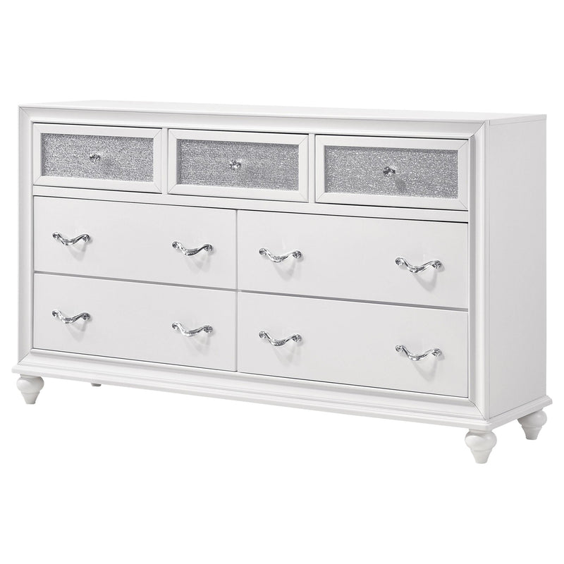 Barzini 7-drawer Dresser White - detail 4