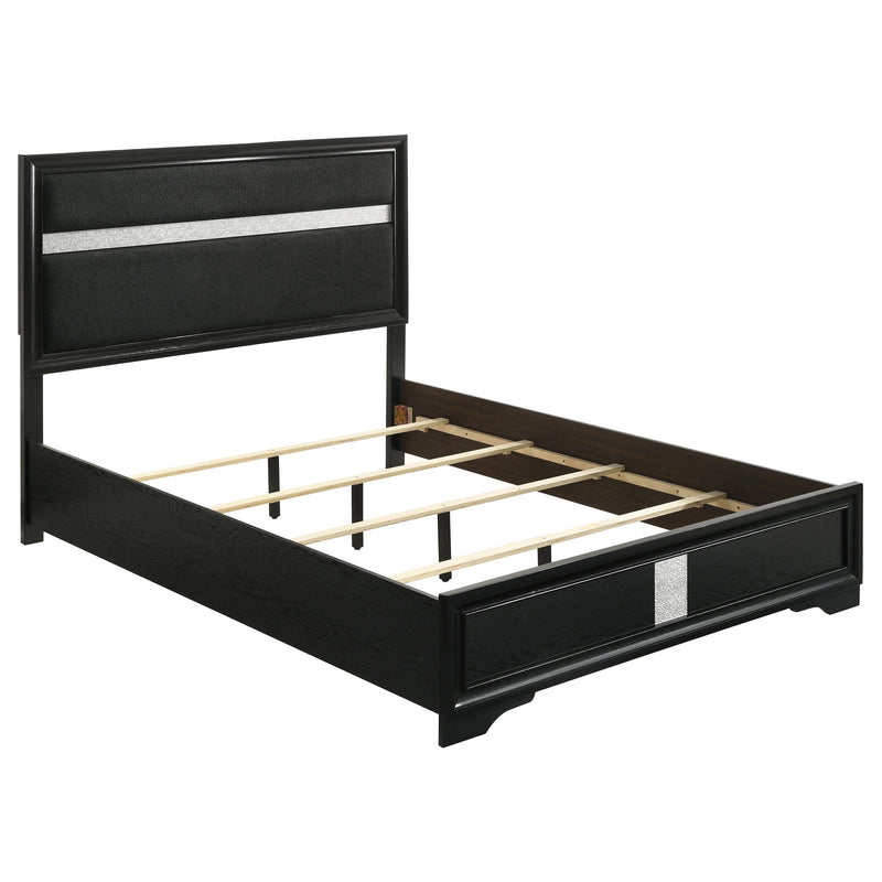 Miranda 5-piece Queen Bedroom Set Black - detail 3