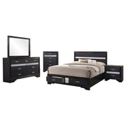 Miranda 5-piece Queen Bedroom Set Black - alternate view