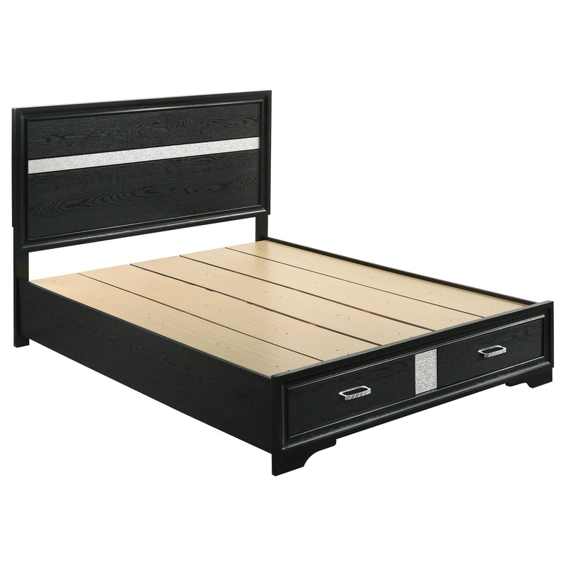 Miranda 5-piece Queen Bedroom Set Black - detail 3