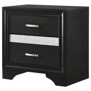 Miranda 3-drawer Nightstand Bedside Table Black - detail 4